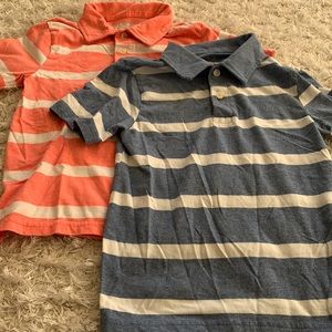 2 striped polos